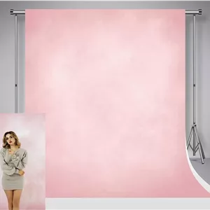 پس زمینه کیت 1.5x2.2 متری صورتی روشن برای عکاسی، پس زمینه عکس با بافت صورتی، لوازم جانبی پس زمینه انتزاعی میکروفیبر برای عکاسی پرتره نوزاد