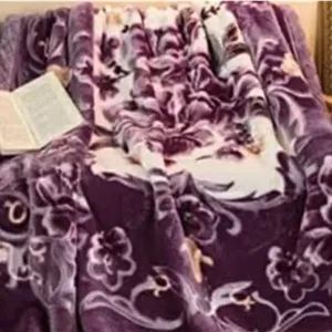پتو مینک کره‌ای فوق‌العاده نرم و لوکس Bezzilish Home، مناسب تخت دو نفره، دولایه، بسیار گرم برای زمستان - (چند رنگ، سبک وزن)