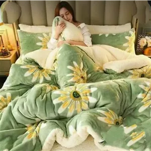 پتوی یک نفره مخمل کره ای فوق العاده نرم و لوکس Bezzilish Home، دولایه، فوق العاده نرم با ساتن فوق العاده نرم چند رنگ (سبک وزن) چند رنگ #18