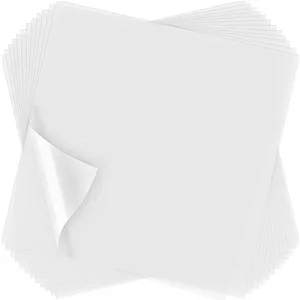 فیلم تثبیت کننده گلدوزی محلول در آب Outus، 100 برگه، فیلم رویه گلدوزی محلول در آب شفاف برای گلدوزی و رویه (20 × 20 سانتی متر / 8 × 8 اینچ)
