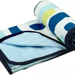 لحاف دو نفره پنبه خالص دو رو BSB HOME | پتوی خنک | پتوی نرم و سبک وزن (223 * 228 سانتی متر، خاکستری آبی و سفید، بسته 1 عددی) 