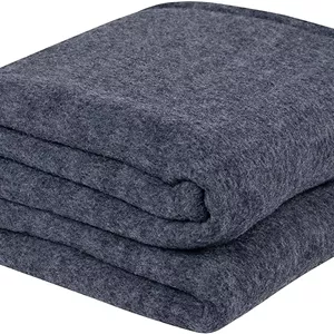 پتوی پشمی BSB HOME 3000 TC گرم و فوق العاده نرم، وزن سنگین، مناسب تخت یک نفره برای زمستان های سرد (نقره ای و خاکستری، 90X60 اینچ، 1.4 کیلوگرم) مقاوم در برابر آتش، دو رو