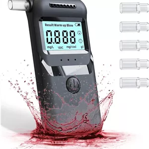 دستگاه تنفسی الکل 3Clock، تستر تنفسی الکل دقیق با درجه حرفه ای با صفحه نمایش دیجیتال LCD، تستر الکل تنفسی شخصی قابل حمل