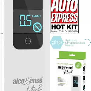 دستگاه تنفسی الکل سنج AlcoSense Lite 2 برای انگلستان، ایرلند و اسکاتلند / آشکارساز الکل تایید شده CE و دستگاه تنفسی خانگی