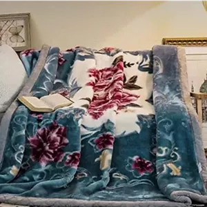 پتو مینک کره‌ای فوق‌العاده نرم و لوکس وینستون هوم، مناسب تخت یک نفره، دولایه، بسیار گرم برای زمستان - (152x228 سانتی‌متر، چند رنگ) بسته‌ی 1 عددی