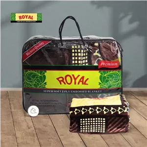 پتوی ممتاز رویال اینترنشنال، دو لایه برجسته، 160 در 220 سانتی متر، فوق العاده نرم