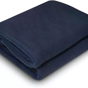 لحاف ریموند هوم، نرم، گرم و شیک برای راحتی بی نظیر، تک رنگ، 240 گرم، پشم گوسفند - (220 x 130 سانتی متر) آبی 