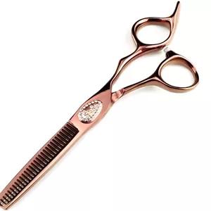 قیچی آرایشگری مو، 6 اینچ حرفه ای فولاد 440C قیچی جواهر نشان برنزی قیچی مو قیچی اصلاح مو قیچی آرایشگر، ست (قیچی پیتاژ)