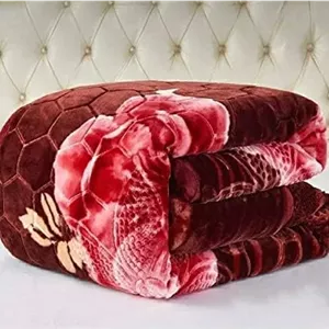 پتوی مینک ابریشمی نرم طرح دار Bezzilish Home مناسب تخت دو نفره برای زمستان - طراحی برجسته که اتاق شما را با رنگ های جذاب و پر جنب و جوش بهبود می بخشد 3 کیلوگرم - بسته 1 عددی | TC - 300