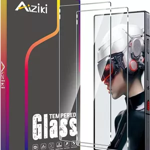 محافظ صفحه نمایش Aiziki [بسته 2 عددی] برای Red Magic 9 Pro/Red Magic 9S Pro/Nubia Z60 Ultra، شیشه حرارت دیده، سختی 9H، مقاوم در برابر خراش، سازگار با قاب، بدون حباب برای شیشه حرارت دیده RedMagic 9 Pro