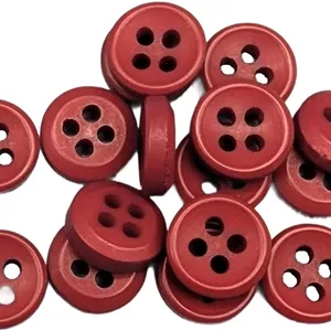 Botiboton - 50 دکمه برای پیراهن در رنگ های گرم - 5 اندازه و 12 رنگ برای انتخاب - با 4 سوراخ 2 میلی متری - ساخت و ارسال از اسپانیا - گارنت، اندازه 10 میلی متر