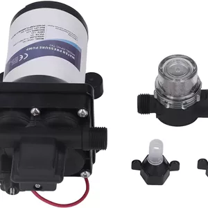 پمپ دیافراگمی یک تکه، پمپ آب 3 GPM 55PSI کم صدا خود مکش پمپ آب دیافراگمی برقی برای پمپ سیستم لوله کشی Revolution، برای مصارف صنعتی