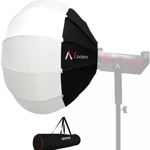 نرم باکس فانوسی Aputure، اصلاح کننده نور نرم، 26 اینچ، راه اندازی سریع، تاشو سریع، نور فضایی Aputure ارتقا یافته برای Aputure 300D Mark II 120D 120T 120D Mark II 300X و سایر نورهای دارای مانت بوونز