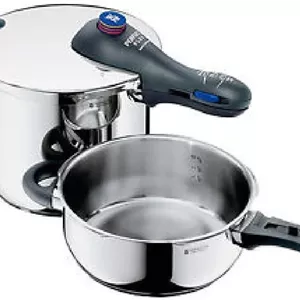 ست زودپز ۳ تکه جاست‌چرمز WMF Perfect Plus استیل ضد زنگ ۱۸/۱۰، ۶.۵ کوارت۳ کوارت