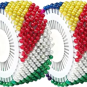 960 عدد سوزن ته گرد خیاطی چند رنگ، سوزن های مرواریدی مستقیم برای لحاف دوزی، ساخت کاردستی کریسمس و سایر کاردستی ها، سوزن های دارای درپوش ایمنی، سوزن های توپی کریستالی نگین دار رنگارنگ، سوزن های عروسی، خیاطی بدون گیر کردن