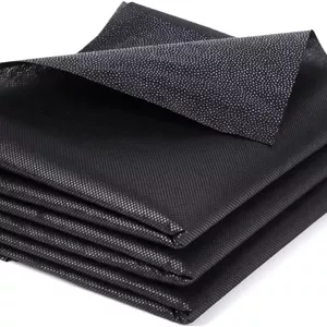 لایی چسب پارچه ای سبک وزن نالاکال: 100 سانتی متر × 4.5 متر مشکی یک طرفه نرم نبافته برای خیاطی