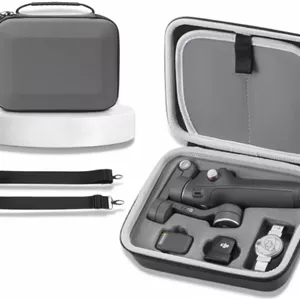 کیف حمل یک عددی SKEIDO برای DJI Osmo Mobile 7P/7، کیف نگهداری شانه ای ضد آب برای لوازم جانبی گیمبال DJI OM7/7Pro (خاکستری)