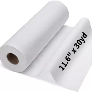 پارچه لایی چسب متوسط برای خیاطی: سفید 29.5 سانتی متر × 27.4 متر، لایی چسب حرارتی یک طرفه غیر بافته برای خیاطی، صنایع دستی DIY و تکه دوزی