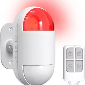 آلارم سنسور حرکتی داخلی، دزدگیر حرکتی مادون قرمز بی سیم داخلی با آژیر (برد سنسور 9 متر، 125 دسی بل، باتری)، آلارم تشخیص حرکت برای گاراژ فروشگاهی منزل