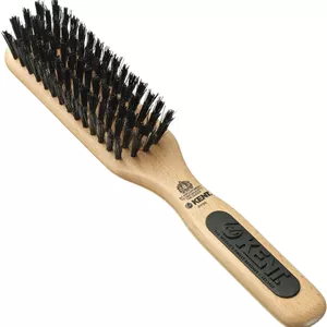 برس مو چوبی کِنت مناسب موهای نازک تا متوسط | برس سایز مسافرتی با دستگیره لاستیکی و دسته چوب راش | ایده آل برای مدل های شینیون و حالت دادن روزمره - PF06