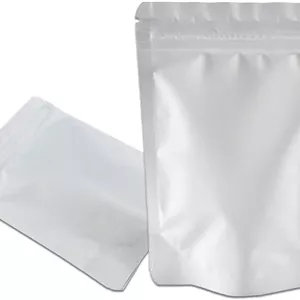 پک 50 عددی پاکت های ایستاده زیپ دار و قابل حرارت دادن PABCK، سایز 5.5x7.87 اینچ (سایز داخلی 4.7x5.1 اینچ)، ضخامت 3.55 میل، فویل سفید مات، مناسب برای بسته بندی و نگهداری مواد غذایی