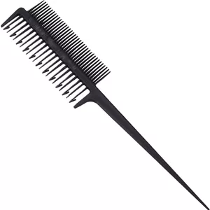 شانه مو وانام 4 عددی، برس حرفه ای رنگ مو، برس هایلایت مو، شانه دم موشی دو طرفه، شانه آرایشگری، ابزار حالت دهی مو