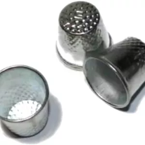 انگشتانه خیاطی خاکستری GANPUB، محافظ انگشت فلزی نقره ای، لوازم جانبی چرخ خیاطی، 3 عدد