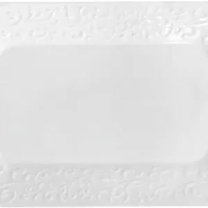 ظروف حصیری برجسته زیر لعابی ساده و نفیس خانگی به سبک اروپایی - مستطیل