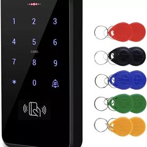 صفحه کلید کنترل دسترسی ضد آب FST IP68، صفحه کلید RFID بیرونی کنترل دسترسی WG26 / 34 صفحه لمسی10 عدد جاسوئیچی برای سیستم کنترل دسترسی درب