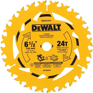 تیغه اره دیسکی 6-1/2 اینچ 24 دندانه DEWALT (DWA261224)