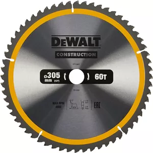 تیغه اره دیسکی 305 میلی متری Dewalt مدل S30، 305 X 30 میلی متر 60 دندانه، زرد/مشکی، Dt1960-Qz
