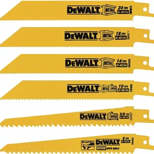 تیغه های اره عمود بر DEWALT، مجموعه برش فلز/چوب، 6 عددی (DW4856)، یک سایز