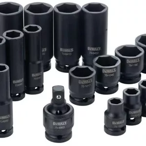 مجموعه آچار بکس ضربه ای Dewalt، SAE، مجموعه ترکیبی، درایو 1/2 اینچ، 28 تکه (Dwmt19244)
