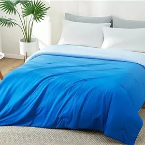 لحاف خنک کننده Elegear کینگ، جذب کننده حرارت بدن برای خنک نگه داشتن، پتوی خنک کننده دو طرفه برای افراد گرمایی، پارچه خنک کننده Arc-Chill Q-Max>0.5، لحاف تابستانی سبک وزن، پتوی سرد، آبی تیره 