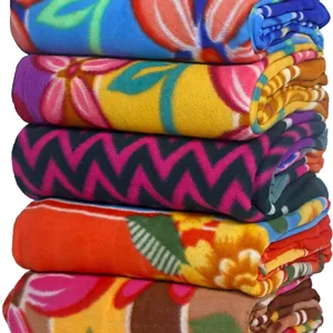 پتو/لحاف/دوحاف فلیس چاپی دو نفره گویال مناسب تمام فصول با تراکم 250 - بسته 5 عددی (88x88 اینچ، چاپی) 