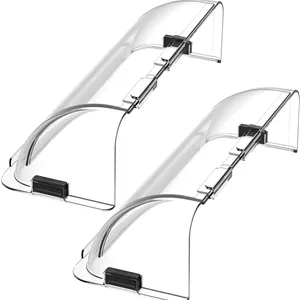منحرف کننده دریچه هوا و گرمایشی Home Intuition، 8.5 تا 15 اینچ، مغناطیسی، غیر ذوب شونده، قابل تنظیم برای دریچه ها، دیواره جانبی و رجیسترهای سقفی، بسته 2 عددی