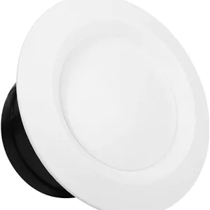 دریچه پوشش کانال تهویه، پخش کننده سقفی گرد دریچه قابل تنظیم زیرسازی دریچه جریان هوای آسان دریچه خروجی خارجی لوله اگزوز هود نصب شده روی دیوار برای فن اگزوز حمام آشپزخانه (100 میلی متر)
