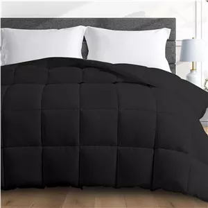 لحاف سنگین وزن سایز کینگ HomeSmart، پتوی سنگین 30 پوندی، مناسب برای تخت های استاندارد و کالیفرنیا کینگ، بزرگ، XL، مشکی 