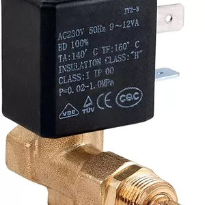 شیر برقی الکترومغناطیسی فشار قوی G1/8 اینچ N/C AC230V، شیر کنترل آتش دو طرفه برای آب، گاز، بخار، کاربردی