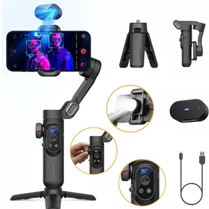 گیمبال سنسور هوش مصنوعی AOCHUAN، ردیابی حرکت، پایه دوربین تثبیت شده - Smart X Pro مشکی 