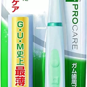 مسواک برقی با ارتعاشات صوتی GUM Periodontal pro care مدل GS-03 با سر بسیار نازک 2.6 میلی‌متری 