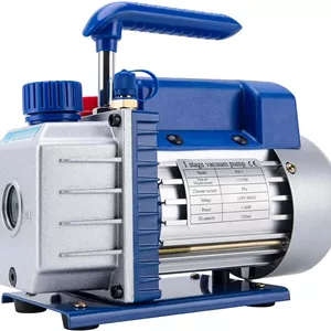 پمپ وکیوم تک مرحله ای، 3.5 CFM، موتور 1/4 اسب بخار، مناسب برای سرویس HVAC و AC خودرو، 220 ولت/50 هرتز