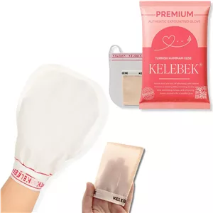 کیسه لایه بردار بدن Kelebek Kese، دستکش حمام ترکی Hamam Spa و دستکش صورت ابریشمی 0 طبیعی