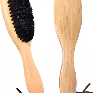 Mirwaa Beauty Wooden Hair Brush for Men and Women - Beechwood Wet Hair Brush For Detangling And Smoothing Medium To Long Hair, Bangs, Beard, Reducing Hair Breakage Adding Shine (Nature Wood)