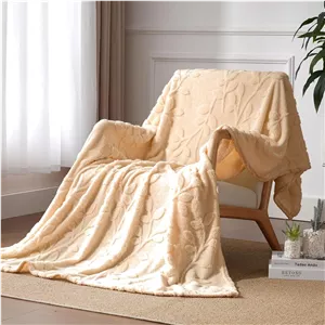 پتوی نرم و لطیف میاکر، 100 × 150 سانتی متر، روانداز، پتوی مبل، پتوی پشمی نرم و گرم برای تخت و کاناپه، اتاق نشیمن و پتوهای نوازشی، پتو (برگ بژ قهوه ای، عرض 200 × طول 230 سانتی متر)
