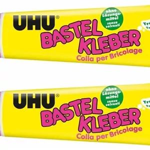 چسب کاردستی UHU 47735، تیوپ 90 گرمی (90 گرم، چسب کاردستی، 2)