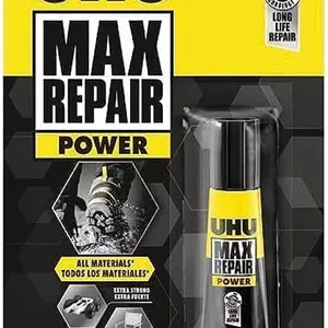 چسب تعمیراتی فوق العاده قوی و جهانی UHU Max Repair، 8 گرم، مایع شفاف