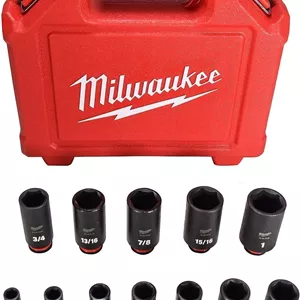 مجموعه آچار بکس ضربه ای 6 پر Milwaukee 49-66-7006 SHOCKWAVE با درایو 3/8 اینچ