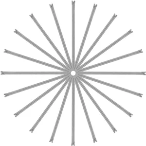 زیپ مخفی کوارکزمن مدل Nylon Spiral بسته ۲۰ عددی