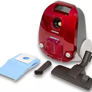 جاروبرقی سطلی سامسونگ با عملکرد آسان دمیدن گرد و غبار (SC4130، قرمز، 3 لیتر)